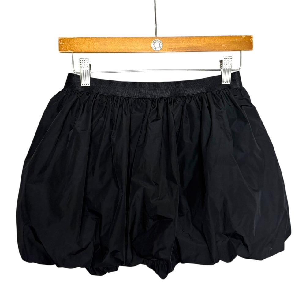 Urban Outfitters Silence‎ + Noise Jenna Bubble Hem Mini Skirt Black S Y2K